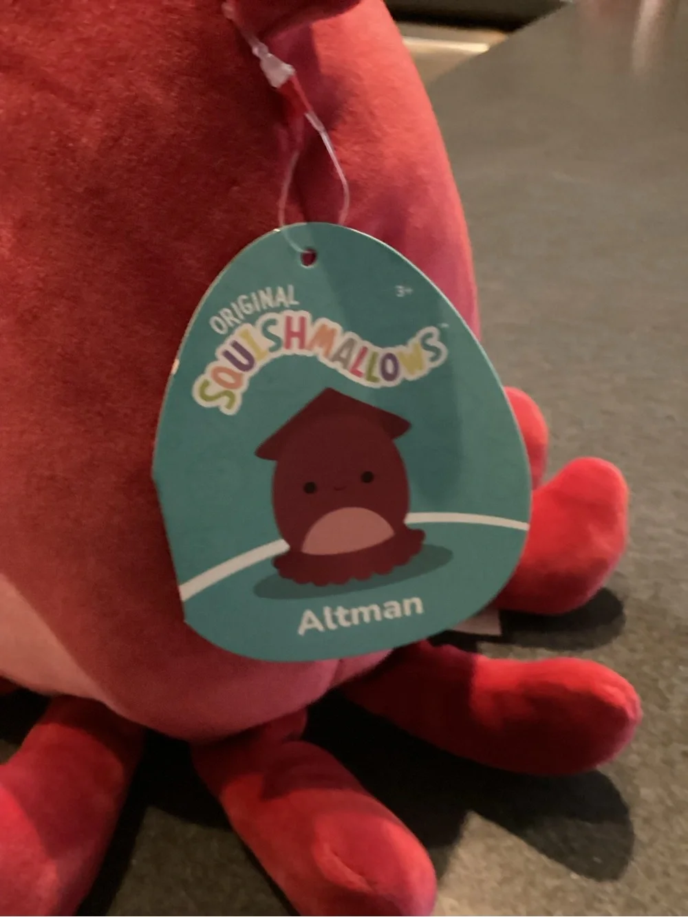 Squishmallows Red & Pink Plush Octopus